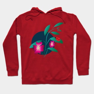 Flowers and the Moon Hoodie